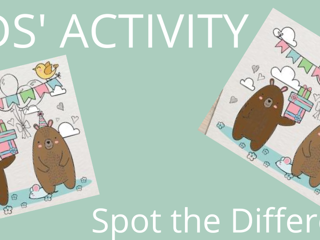 Kids Activity, spot the difference