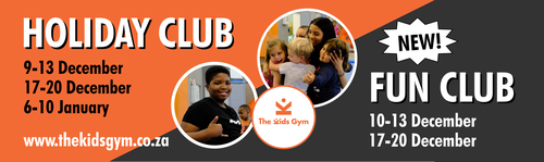 The Kids Gym Holiday Fun Club | Johannesburg | Things to do With Kids